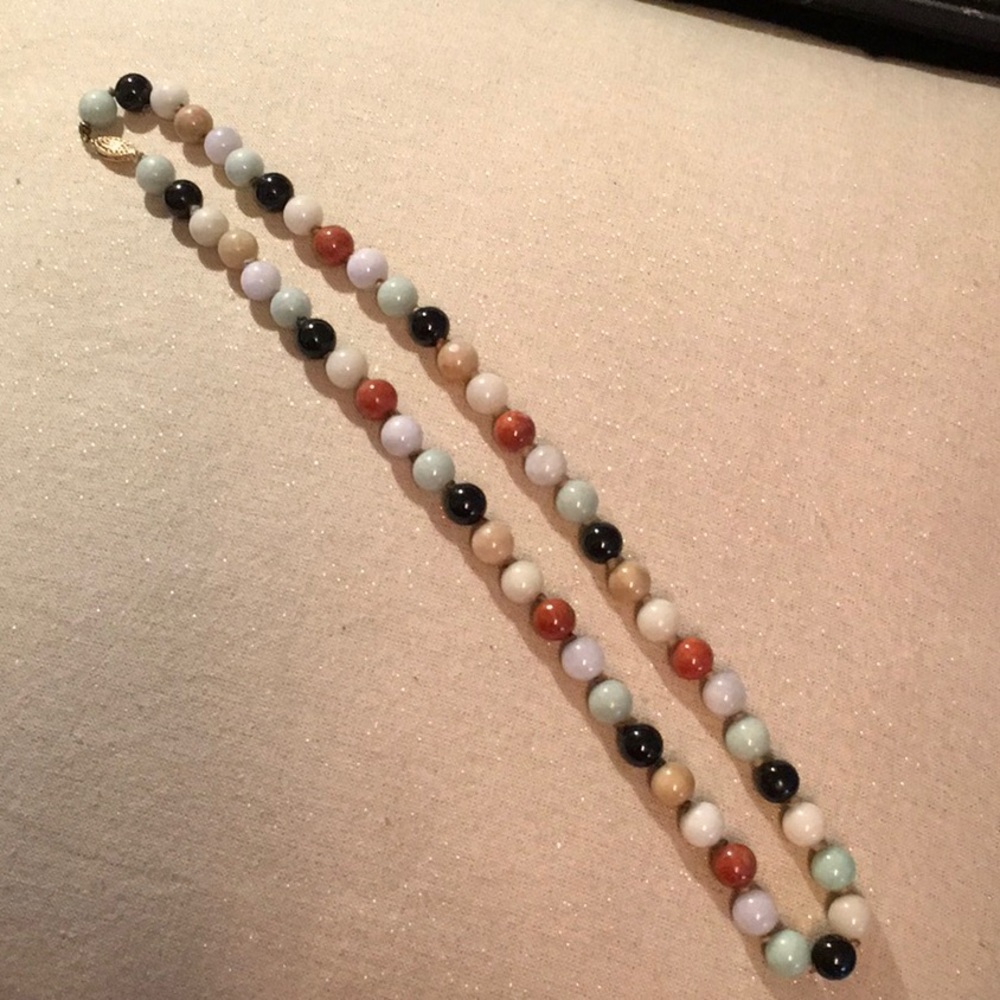 Jade 18” Beaded Necklace